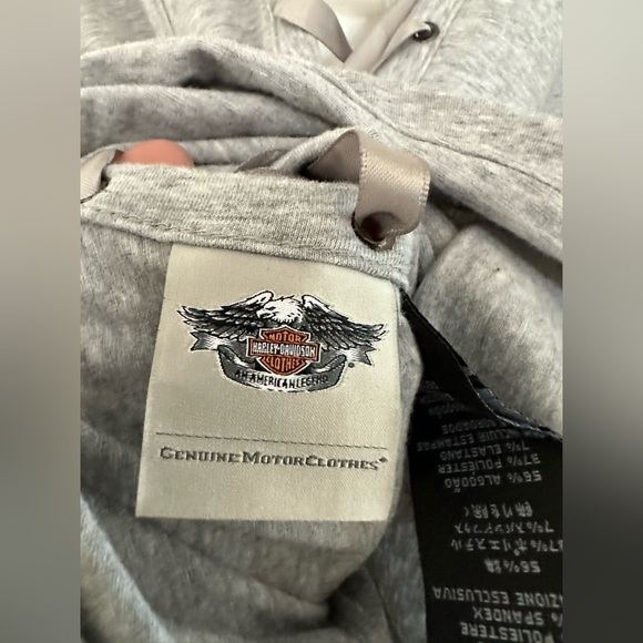 Harley-Davidson lace up tank top. EUC sz M - Picture 5 of 5